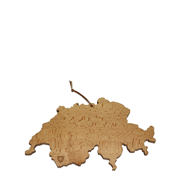 Schweiz Brett aus Buchenholz FSC