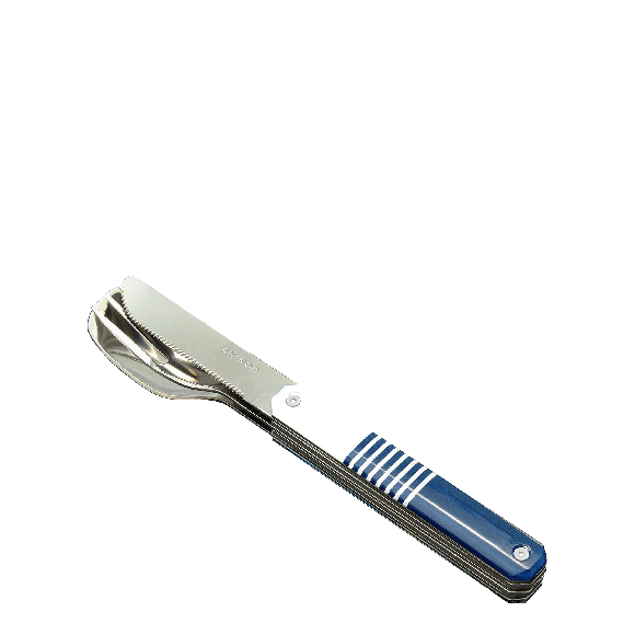 Magnetisches feststehendes Besteck - Marinière blau