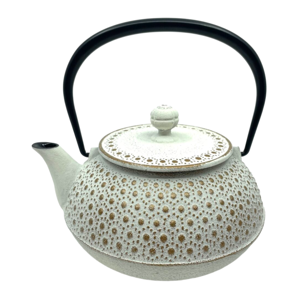 Japanische Gusseisen-Teekanne Iwachu – Sakura Weissgold