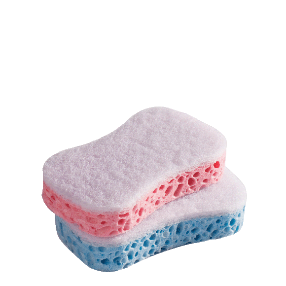 Eponges végétales sanitaires 2 pièces