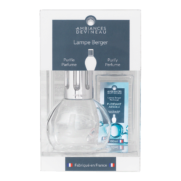 Coffret Lampe Bingo transparente & parfum Purifiant absolu