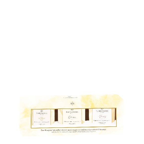 Coffret cadeau bougies Orion Alya Vénus 3x75g