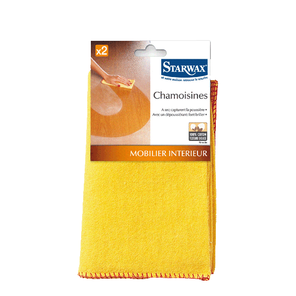 Chamoisines dépoussiérantes 2 pièces