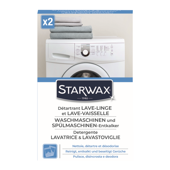 Détartrant pour lave-linge et lave-vaisselle -2 utilisations
