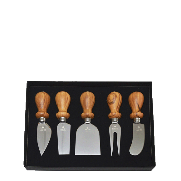 Set 5 couteaux à fromage en boite cadeau