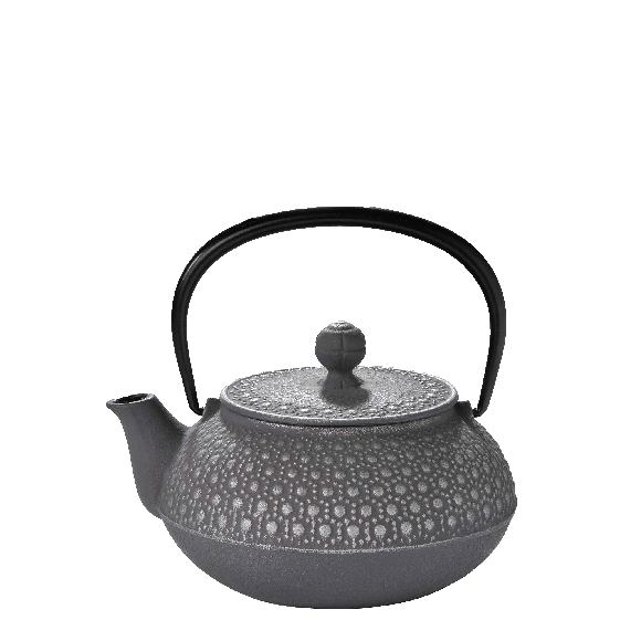 Théière en fonte boule gris perle Kikko 9.5dl