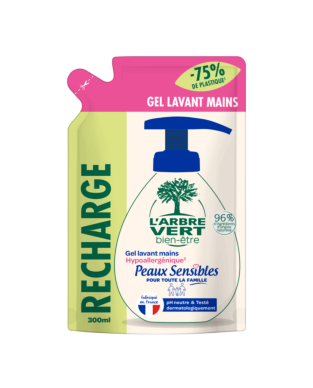 Recharge Savon liquide écologique Peaux Sensibles 300ml