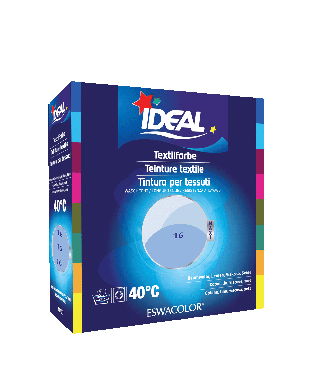 Textilfarbe HIMMELBLAU für Baumwolle, Leinen, Viskose, Seide 16