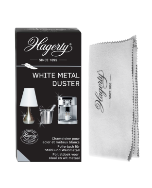 White Metal Duster 55x36cm