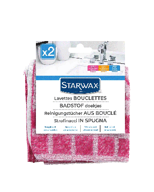 Lavettes bouclettes pour cuisine et salle de bains