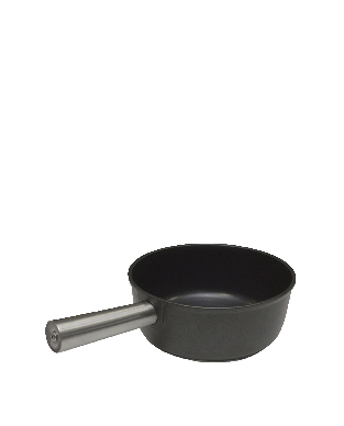 Caquelon à fondue alu noir ø21 cm