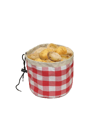 Sac à pommes de terre rouge Vichy