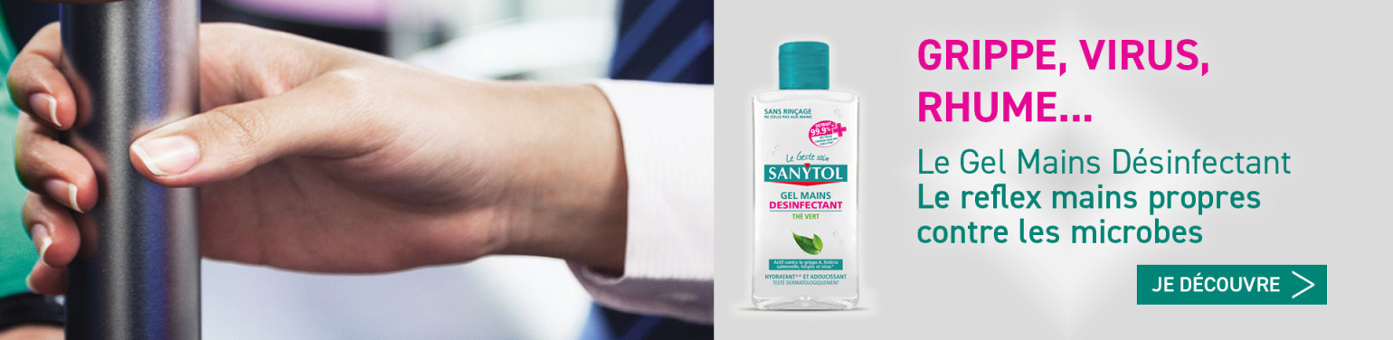 Sanytol Gel hydroalcoolique Désinfectant mains 75ml (24 pièces)