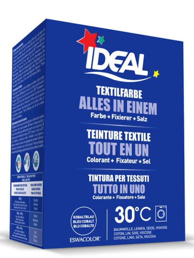 Textilfarbe KOBALTBLAU Alles in Einem 230g | IDEAL / ESWACOLOR