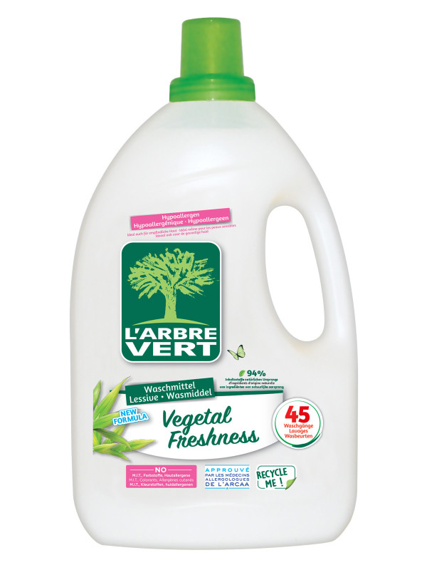 Doses lessive liquide écologique savon végétal L'Arbre Vert