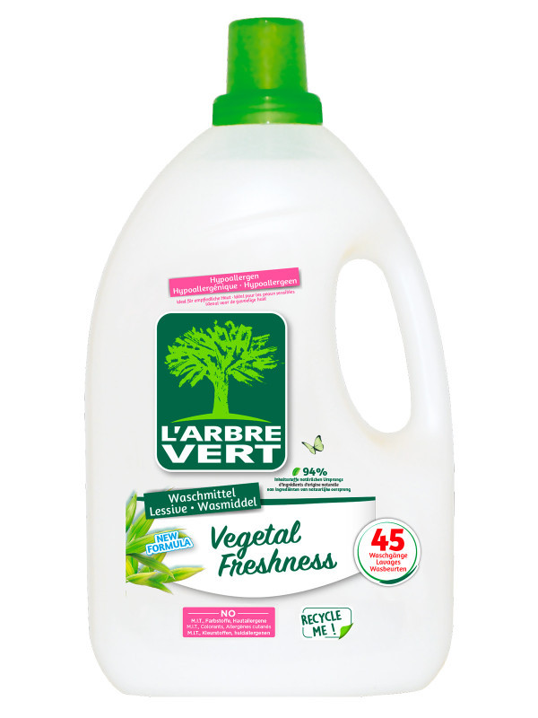 Doses lessive liquide écologique savon végétal L'Arbre Vert