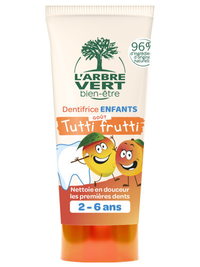 Dentifrice écologique Enfants Goût Tutti Frutti 50ml | L'ARBRE VERT