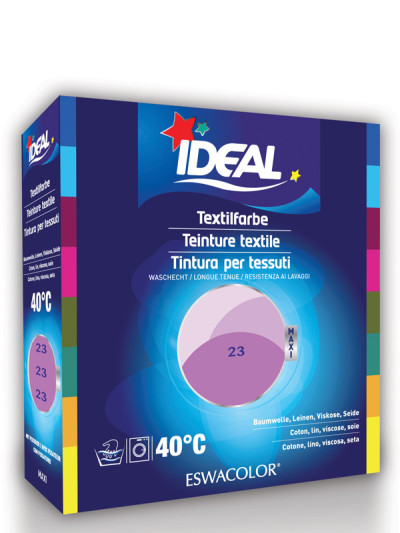 Teinture textile LILAS pour coton, lin, viscose, soie Maxi 23 | IDEAL / ESWACOLOR