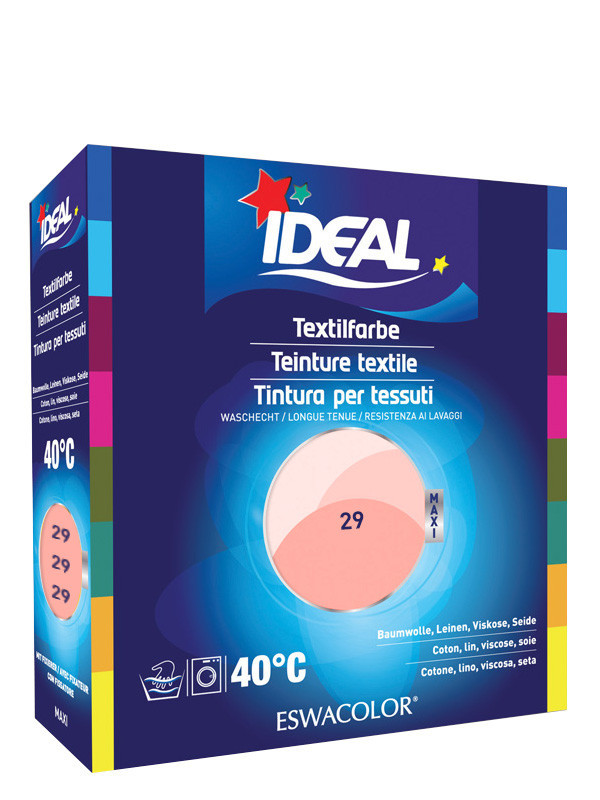 Teinture textile ROSE POUDRE pour coton, lin, viscose, soie Maxi