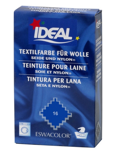 Teinture textile BLEU FRANCE pour laine, soie et nylon 16 | IDEAL / ESWACOLOR