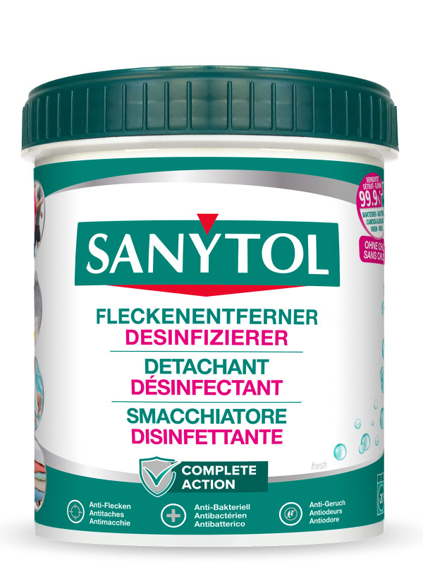 Détachant Désinfectant/Poudre SANYTOL : le pot de 450 g à Prix