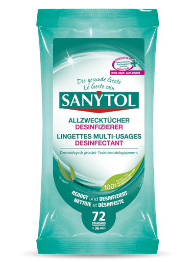 Sanytol lingettes désinfectantes multi-usages
