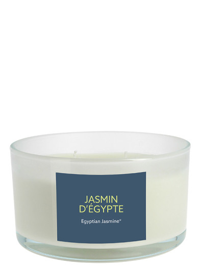 Bougie parfumé verre coloré 3 mèches Jasmin d'Egypte | AMBIANCES DEVINEAU