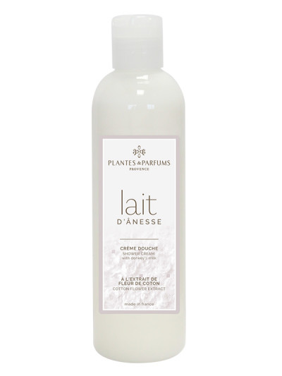 Crème douche au Lait d'Ânesse & Extrait de Coton 250ml | PLANTES & PARFUMS