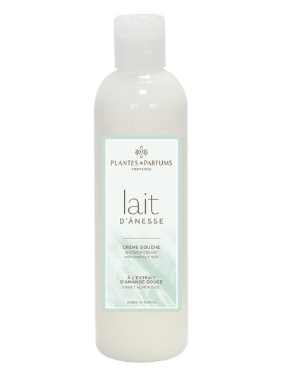 Crème douche au Lait d'Ânesse & Huile d'Amande Douce 250ml | PLANTES & PARFUMS