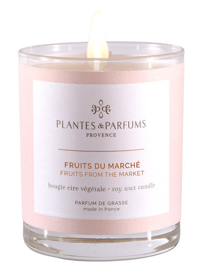 Bougie parfumée Fruits du Marché 180g | PLANTES & PARFUMS
