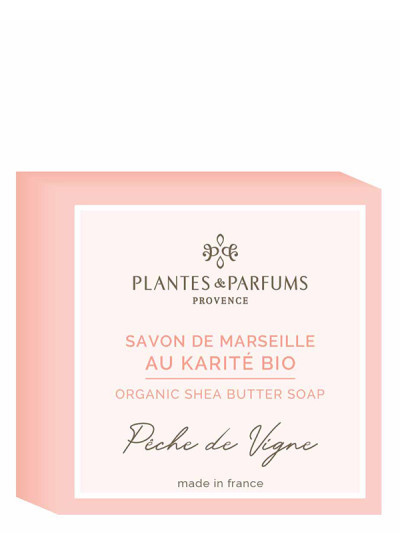 Marseilleseife mit Karité 100g Weinbergpfirsich | PLANTES & PARFUMS