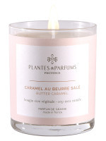 Bougie parfumée Caramel au Beurre Salé 180g | PLANTES & PARFUMS