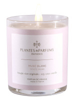 Bougie parfumée Musc Blanc 180g | PLANTES & PARFUMS