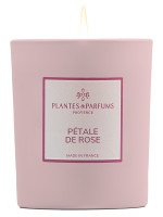 Pflanzliche Duftkerze Rosenblüte 180g | PLANTES & PARFUMS