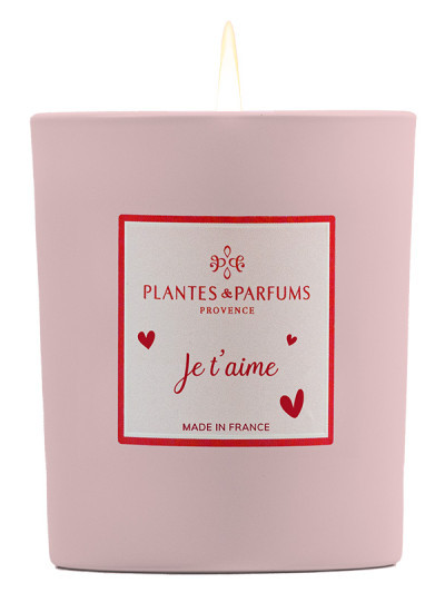 Bougie parfumée Je t'aime 180g | PLANTES & PARFUMS