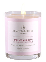 Pflanzliche Duftkerze Granatapfel Hibiscus 180g | PLANTES & PARFUMS