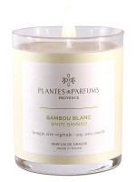 Bougie parfumée Bambou Blanc 180g | PLANTES & PARFUMS