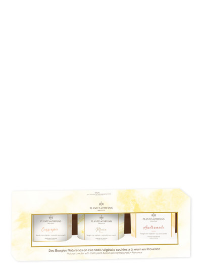 Coffret 3 bougies 75g | PLANTES & PARFUMS