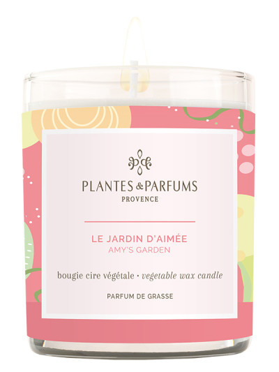 Bougie parfumée Le Jardin d'Aimée 180g | PLANTES & PARFUMS