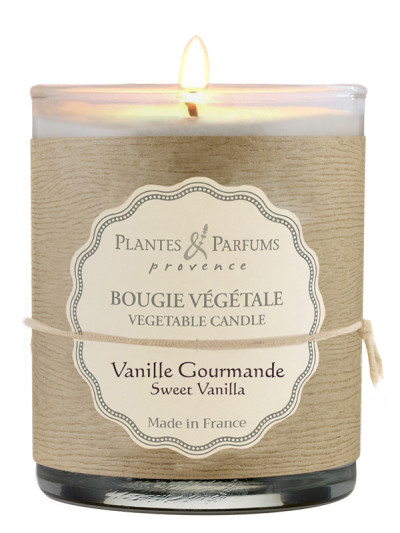 Pflanzliche Duftkerze Gourmet Vanille 180g | PLANTES & PARFUMS