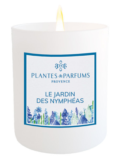 Bougie parfumée Le Jardin des Nymphéas 180g | PLANTES & PARFUMS