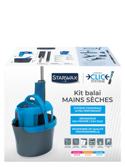 Kit balai mains sèches Clic Système | STARWAX