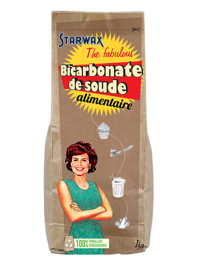 Bicarbonate de soude alimentaire 1kg | STARWAX