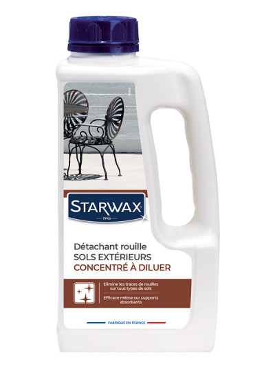 Détachant rouille sols extérieurs 1L | STARWAX