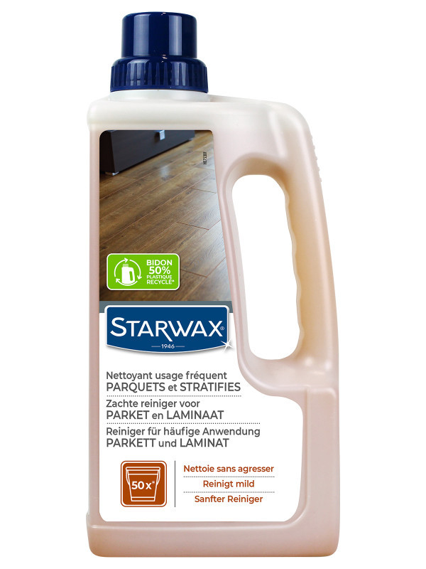 Rénovateur brillant Star pour sols intérieurs - Starwax - Bidon de 1 L  Starwax