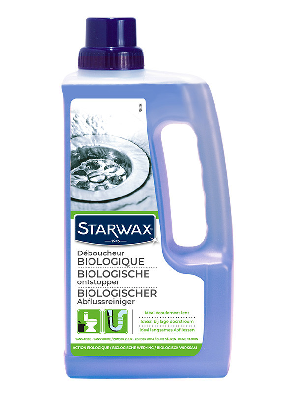 Déboucheur biologique pour canalisations 1L, Starwax