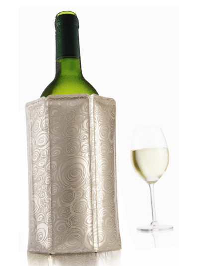 Refroidisseur Rapid Ice pour bouteilles de vin platinum | VACU VIN