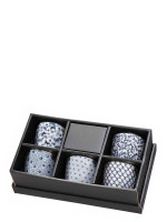 Set mit 5 Schälchen Taiyo weiss & blau Set mit 5 Schälchen Taiyo weiss & blau