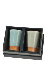 Set mit 2 Tee / Kaffee Tassen Céladon Set mit 2 Tee / Kaffee Tassen Céladon